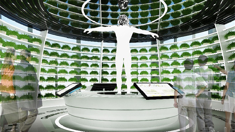 药用植物园本草生态温室